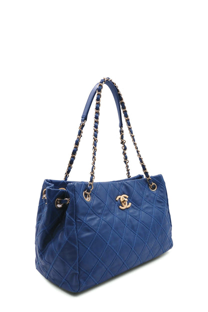 Thin City Accordion Tote Blue