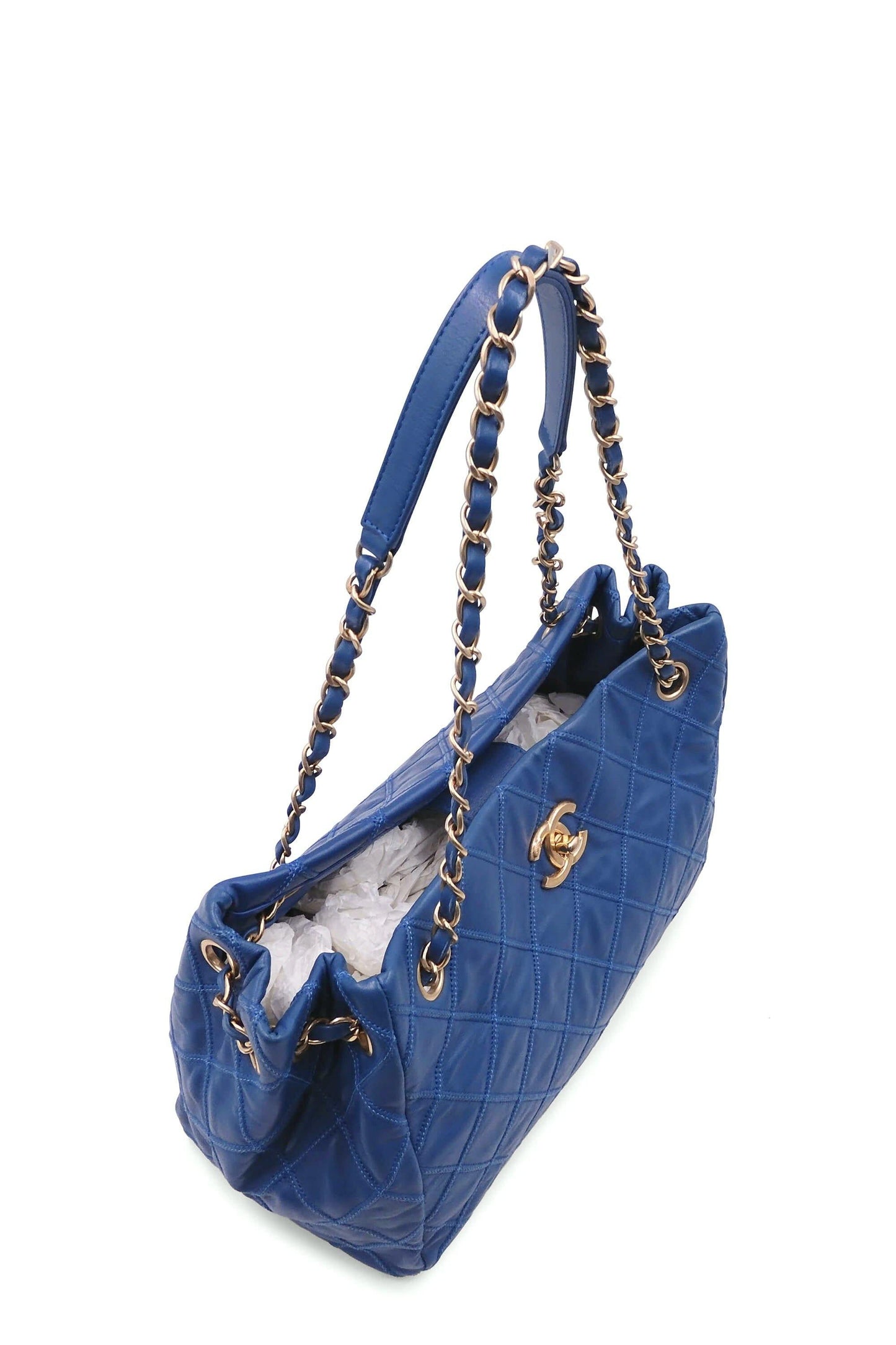 Thin City Accordion Tote Blue