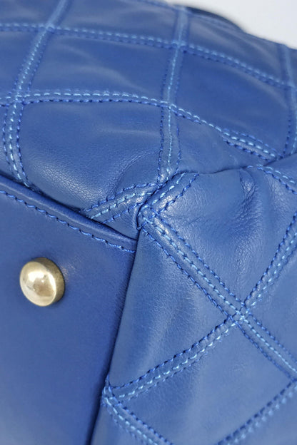 Thin City Accordion Tote Blue