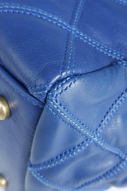 Thin City Accordion Tote Blue