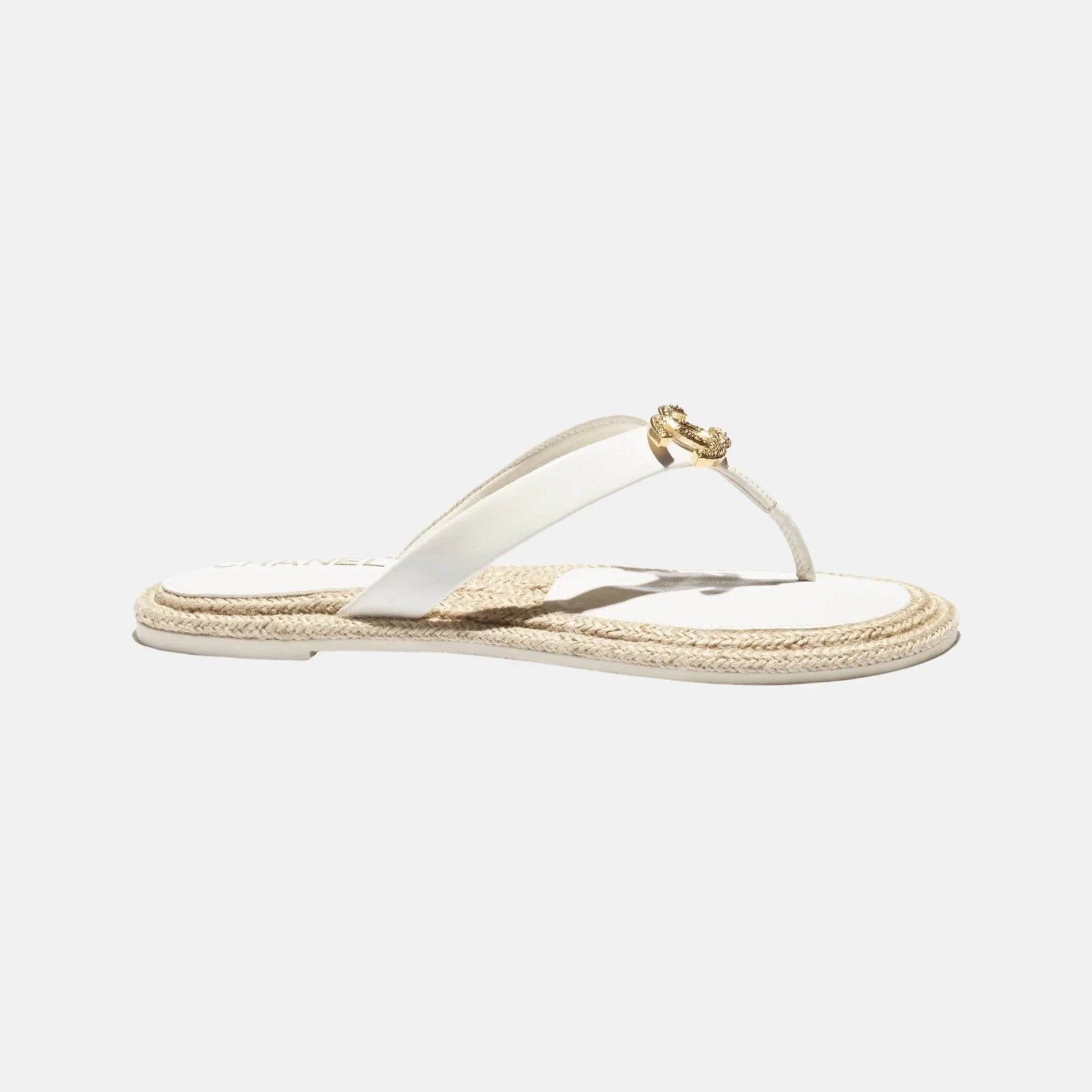 Chanel Thongs in Lambskin, Side