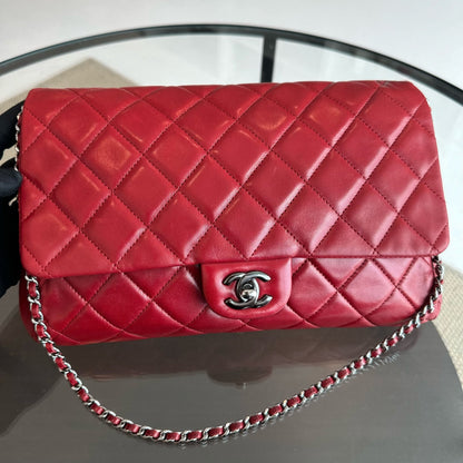 Timeless Classic Flap Lambskin Clutch Quilted Shoulder Bag No 15