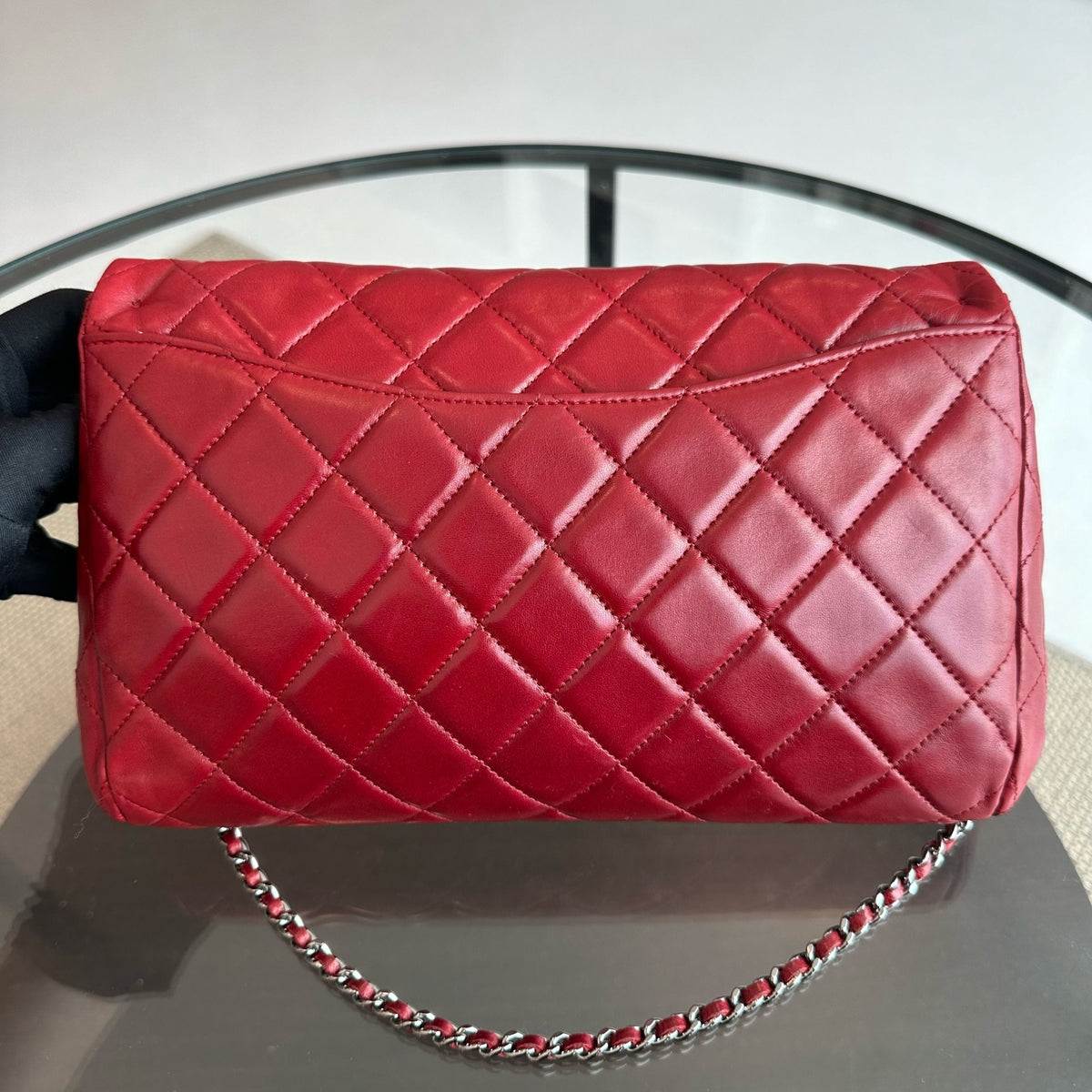 Timeless Classic Flap Lambskin Clutch Quilted Shoulder Bag No 15