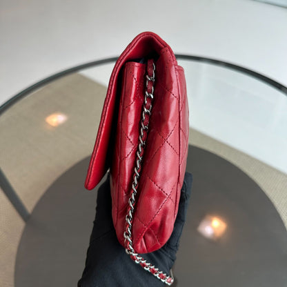 Timeless Classic Flap Lambskin Clutch Quilted Shoulder Bag No 15