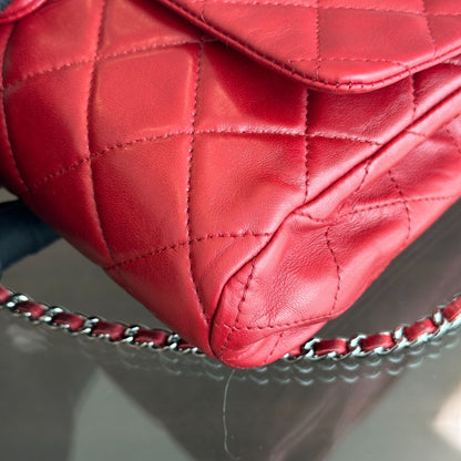 Timeless Classic Flap Lambskin Clutch Quilted Shoulder Bag No 15