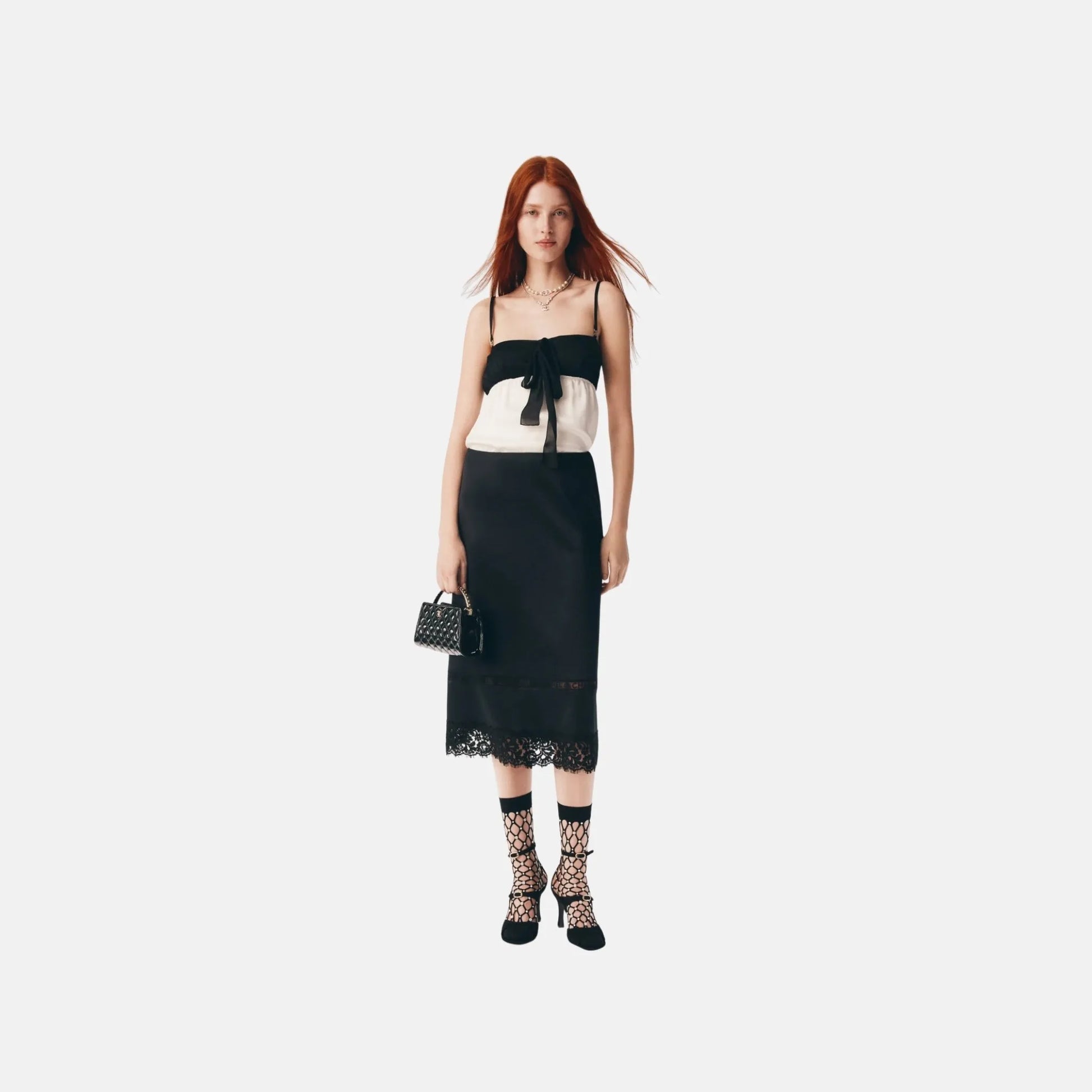 Chanel Top in Silk Charmeuse, Front
