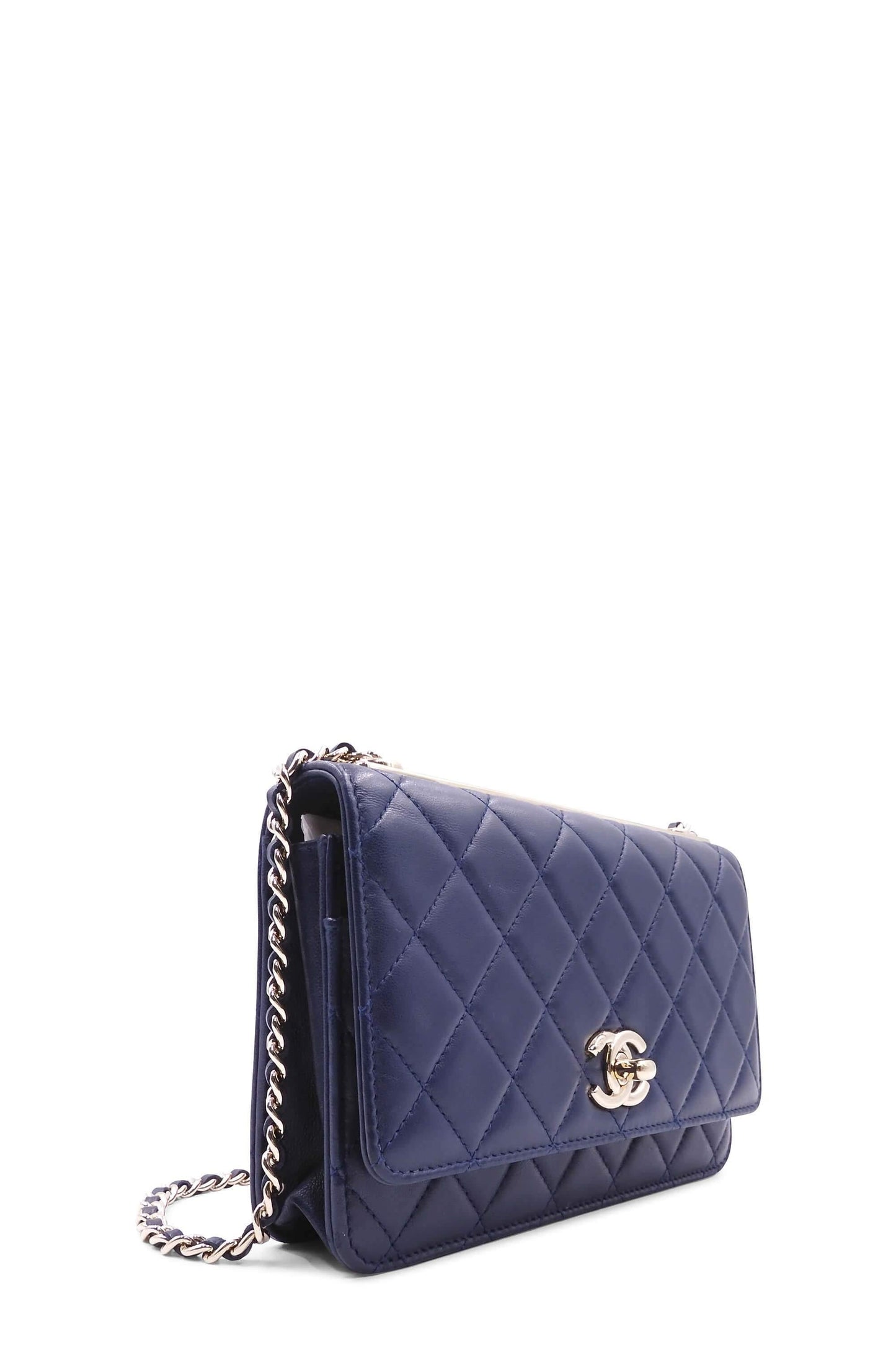 Trendy CC Wallet on Chain Navy