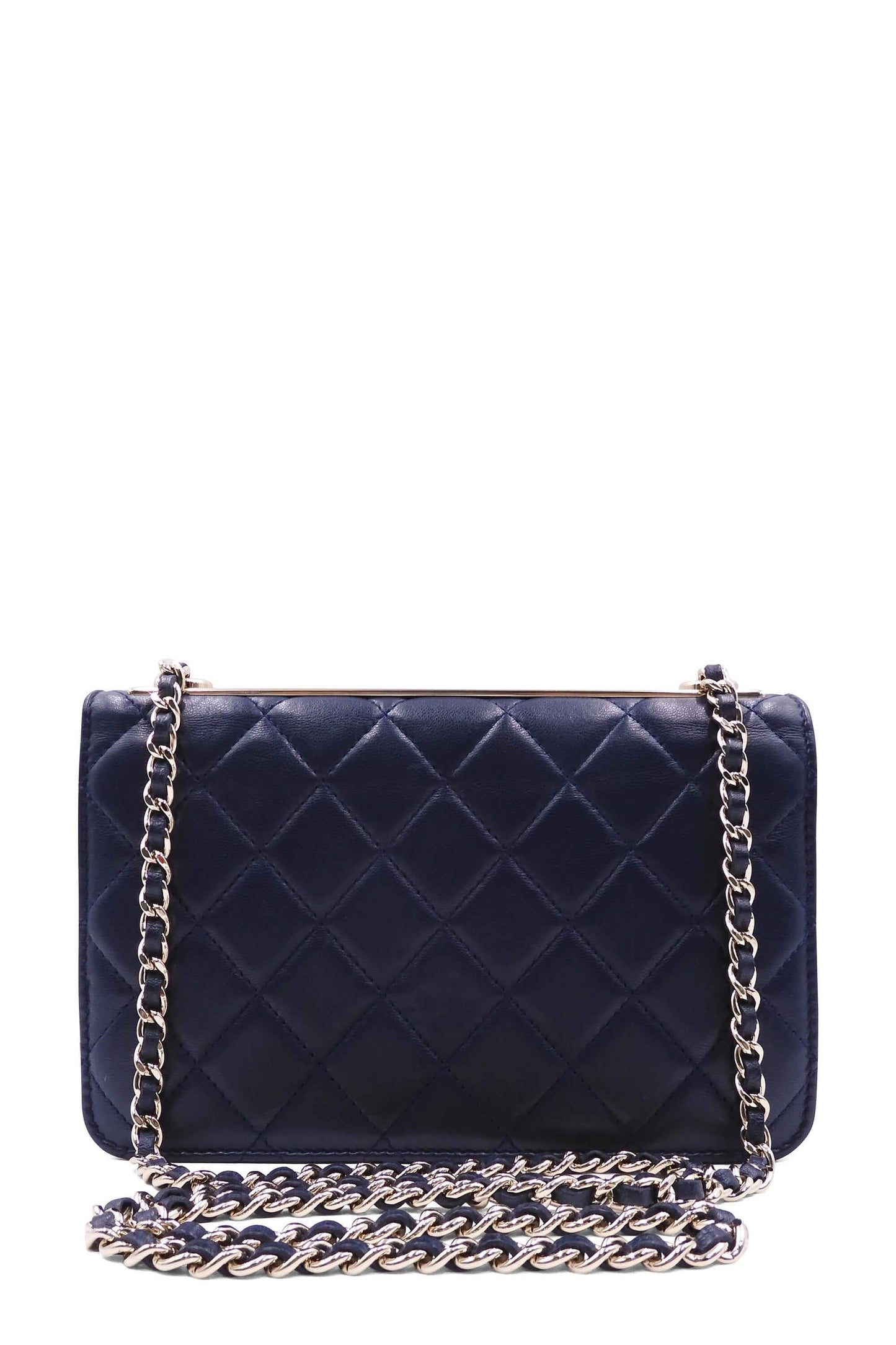 Trendy CC Wallet on Chain Navy