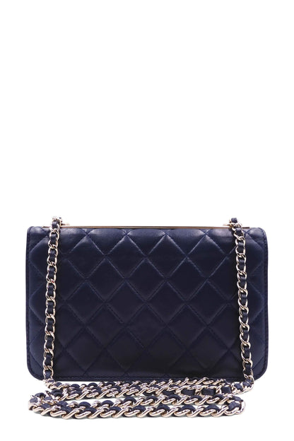 Trendy CC Wallet on Chain Navy