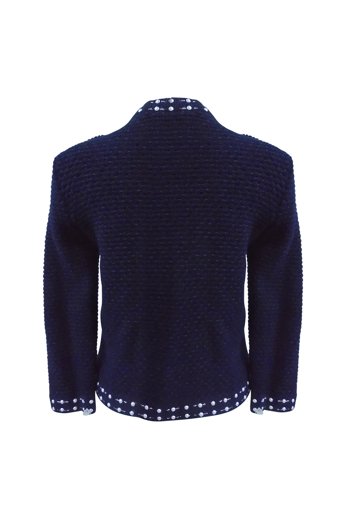 Tweed Cardigan in Navy