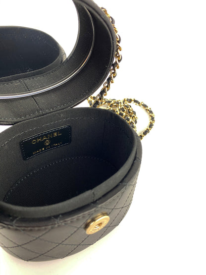 Chanel Black Vanity Clutch Box