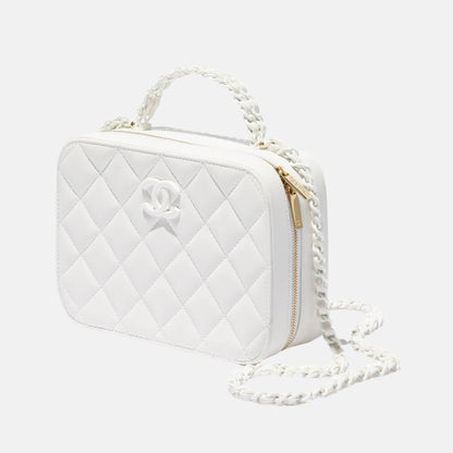 Vanity Case In Lambskin & Lacquered Metal