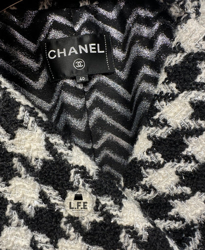 Chanel - Veste Tweed pied de poule