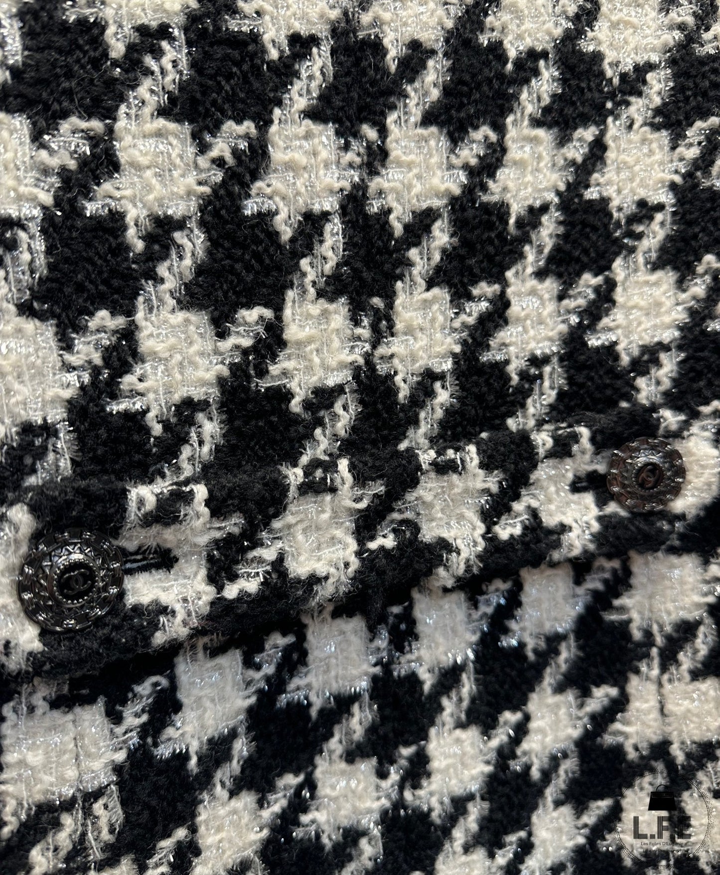 Chanel - Veste Tweed pied de poule