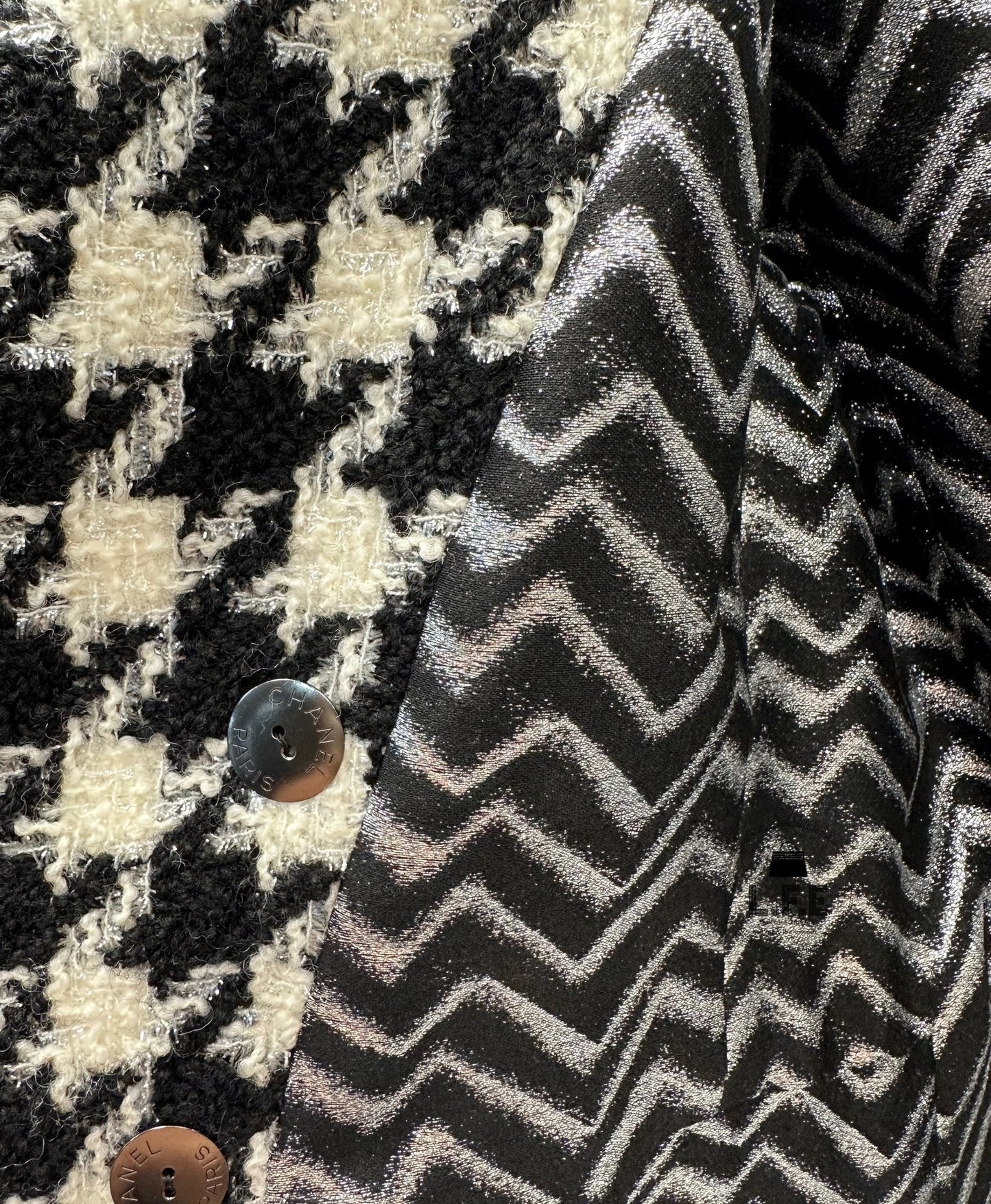 Chanel - Veste Tweed pied de poule