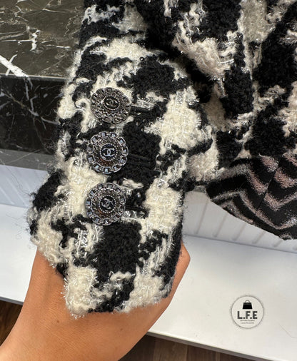 Chanel - Veste Tweed pied de poule