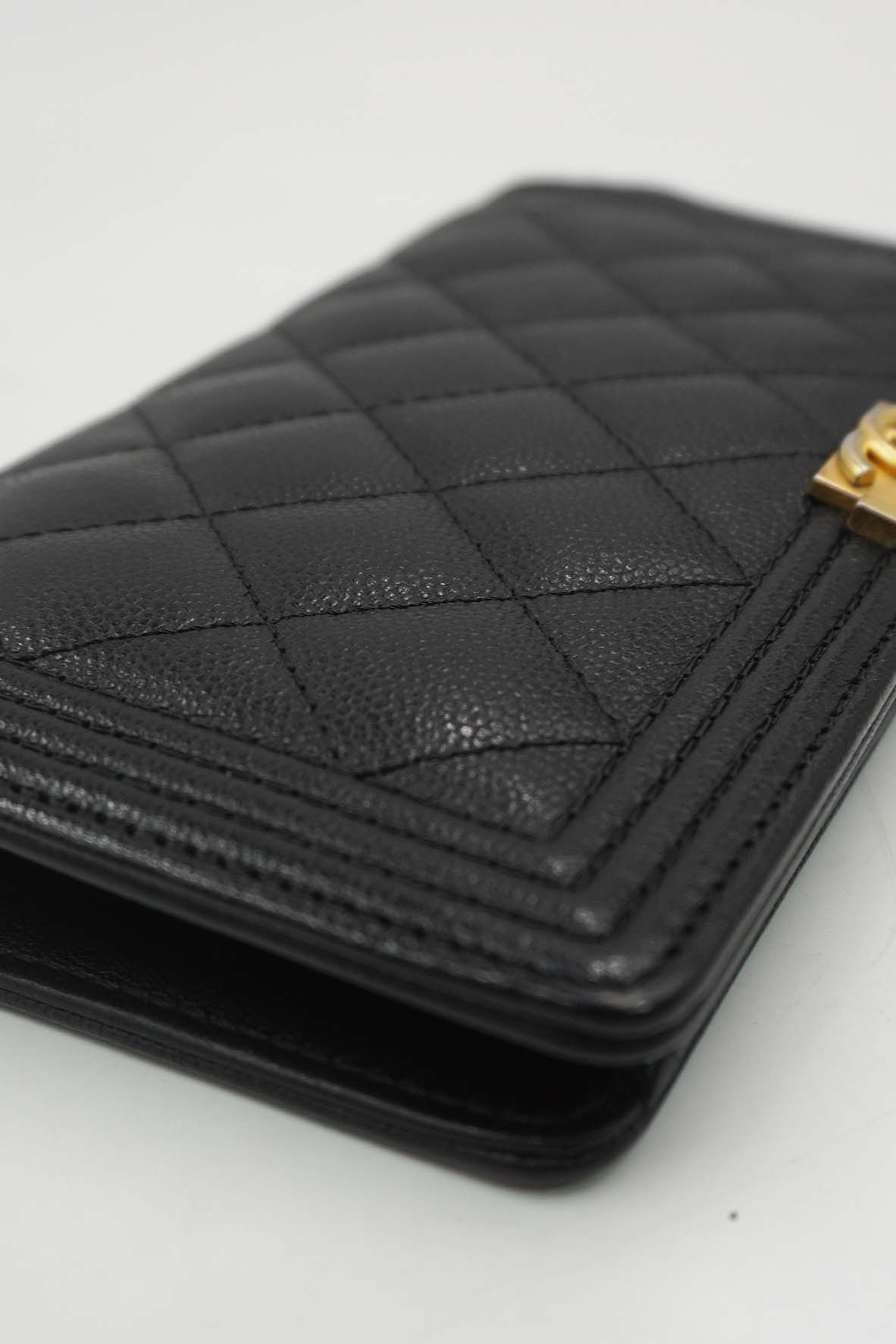 Vintage Boy Yen Bifold Wallet Black