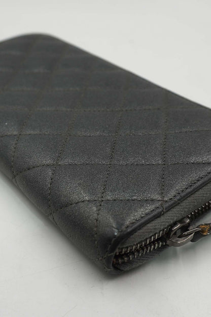 Classic Size Zip Wallet Black