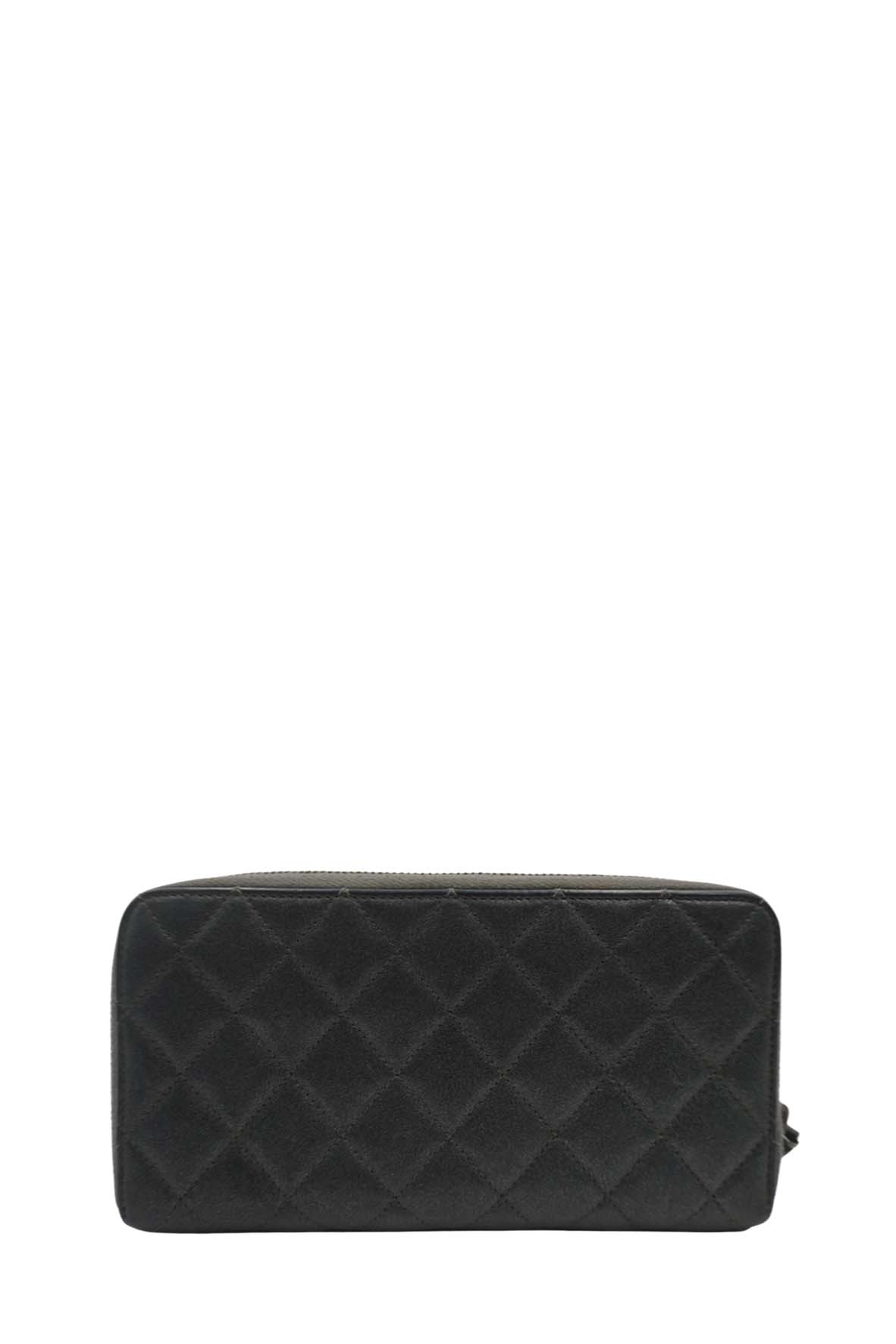 Classic Size Zip Wallet Black