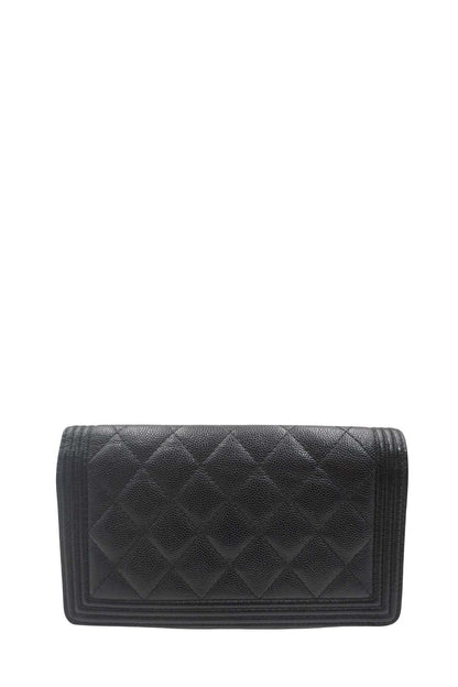 Vintage Boy Yen Bifold Wallet Black