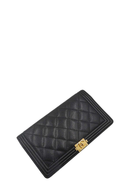 Vintage Boy Yen Bifold Wallet Black