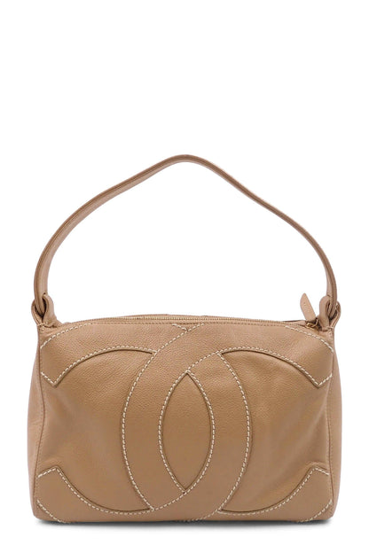 Vintage CC Shoulder Bag Beige