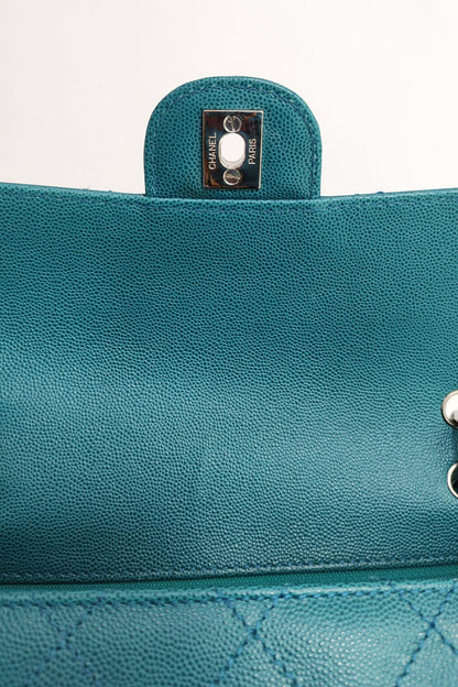 Vintage Top Handle Flap Bag Turquoise