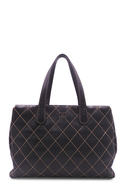 Vintage Wild Stitch Tote Black