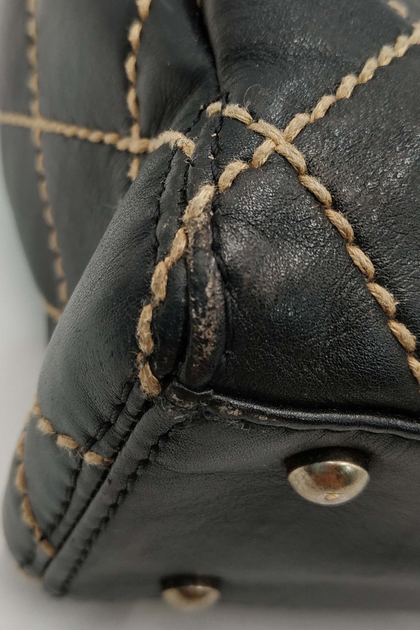 Vintage Wild Stitch Tote Black