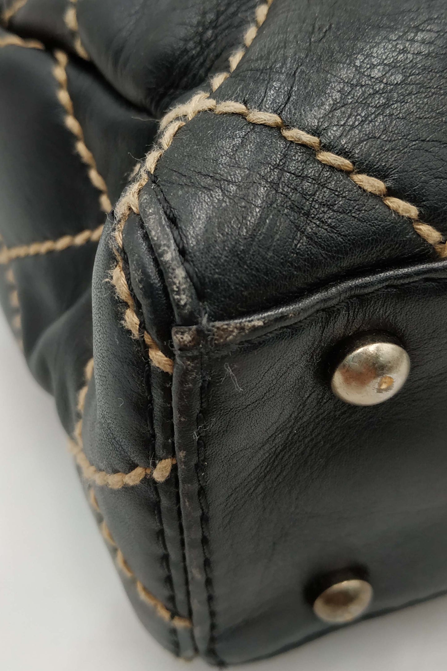 Vintage Wild Stitch Tote Black