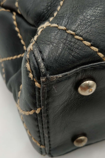 Vintage Wild Stitch Tote Black