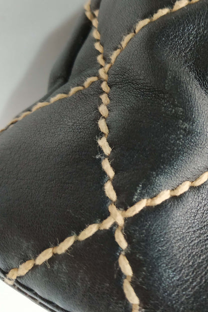 Vintage Wild Stitch Tote Black