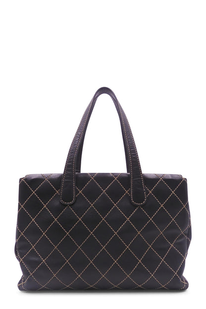 Vintage Wild Stitch Tote Black