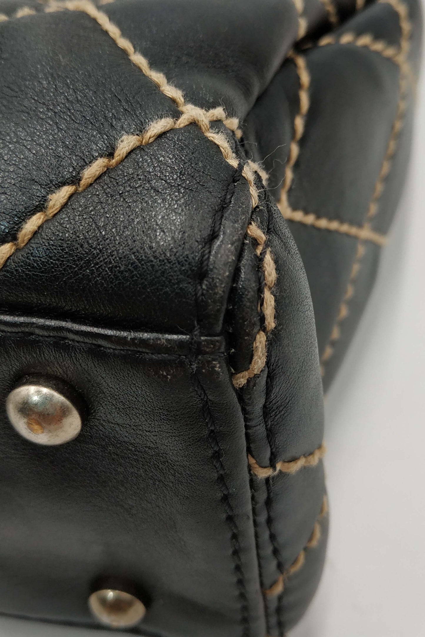 Vintage Wild Stitch Tote Black