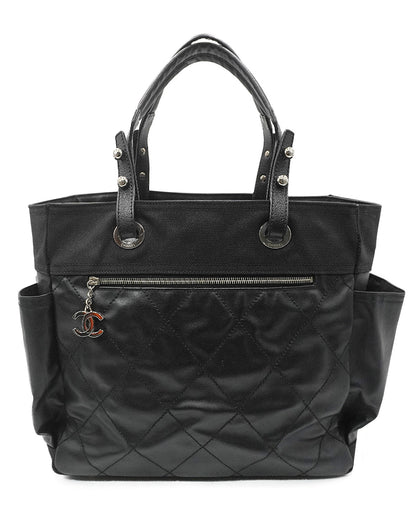 Paris Biarritz Shopping Tote Black