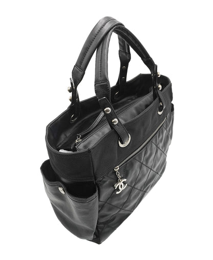 Paris Biarritz Shopping Tote Black