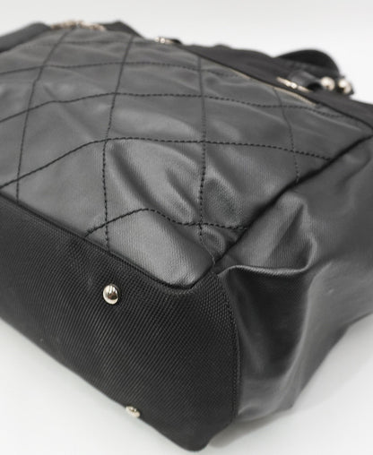 Paris Biarritz Shopping Tote Black