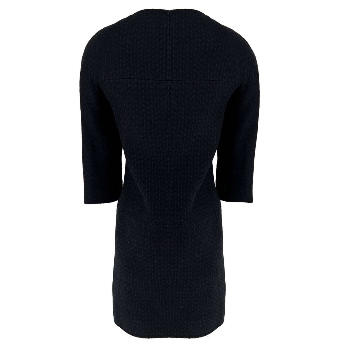 Pre owned Chanel wool navy and black designer coat/dress