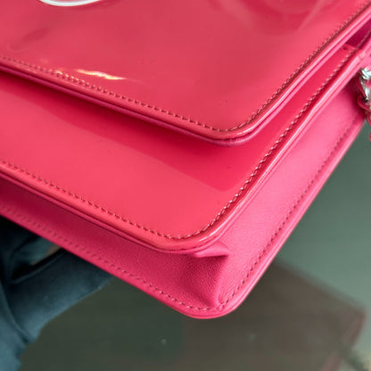 WOC Wallet On Chain CC Patent Leather Pink No 17
