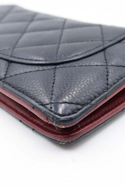 Yen Interlocking CC Continental Wallet Black