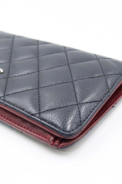 Yen Interlocking CC Continental Wallet Black