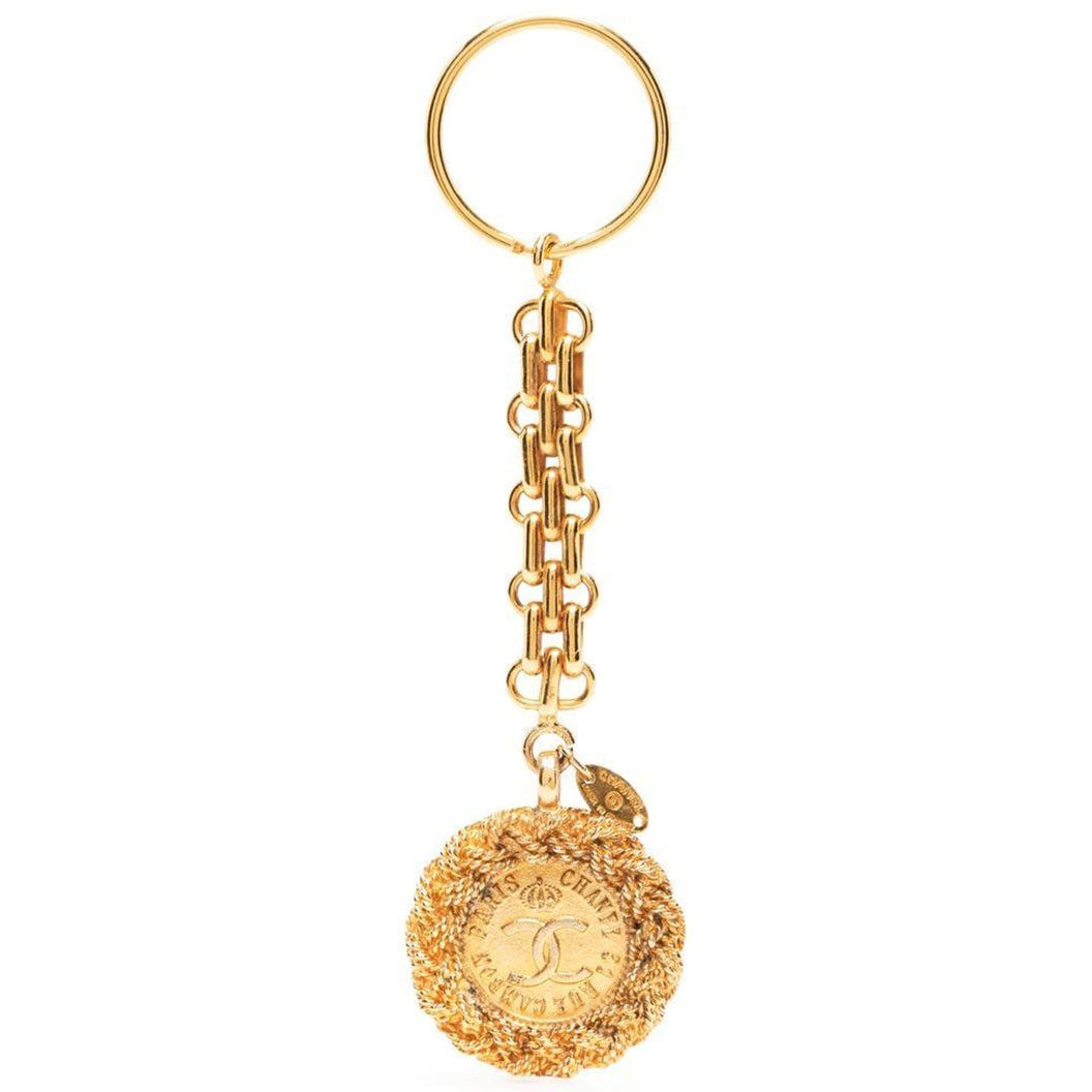 31 Rue Cambon Gold Medallion Keyring