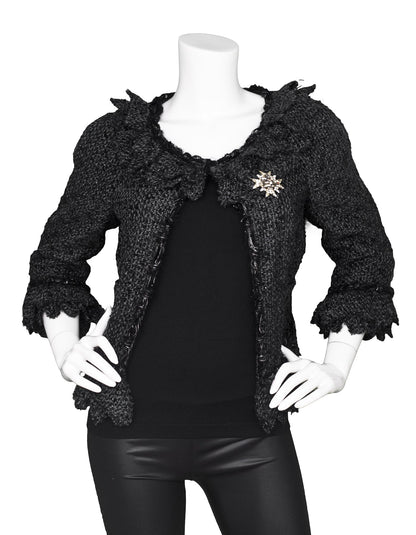 CHANEL Vintage Rhinestone Star & Bird Brooch