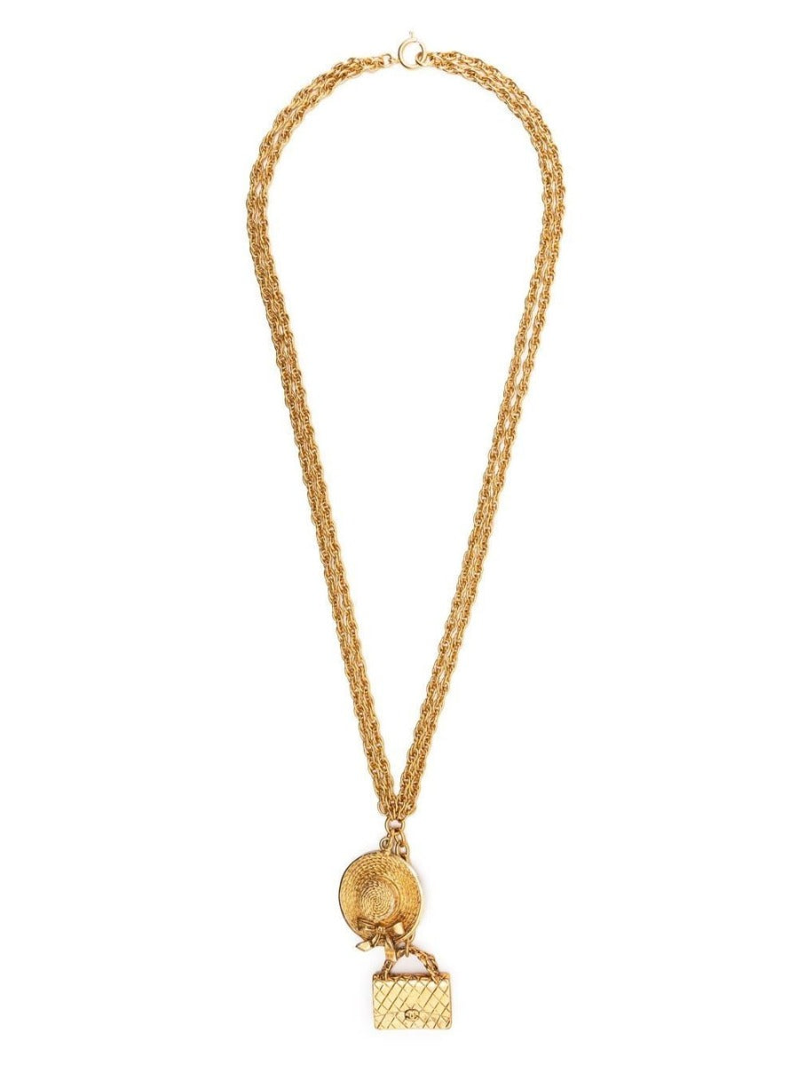 Bag Charm Chain-Link Necklace