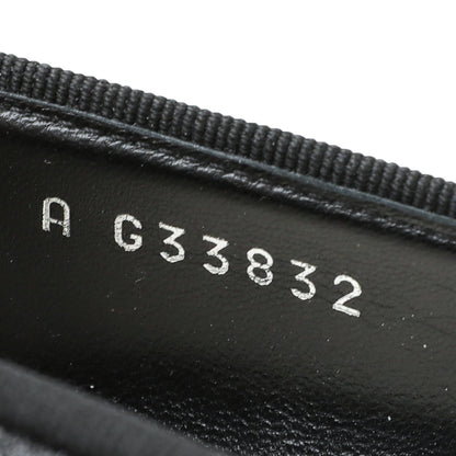 Chanel Black CC Glitter Grosgrain Cap Toe Logo Pumps 37