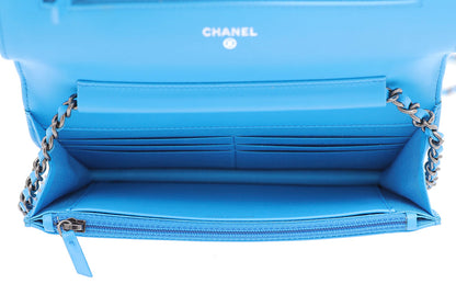 Chanel Blue Boy Wallet on Chain Small