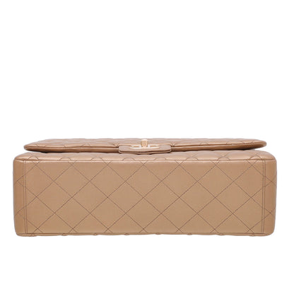 Chanel Golden Bronze Classic Double Flap Maxi Bag