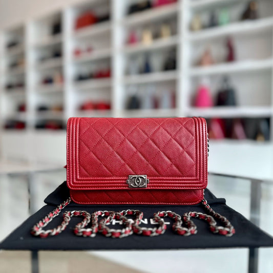 Caviar Boy WOC Wallet On Chain Red SHW No 22