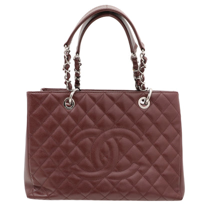 Chanel Brownish Maroon GST Medium Tote Bag