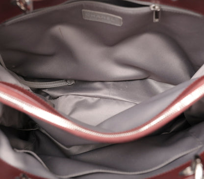 Chanel Brownish Maroon GST Medium Tote Bag